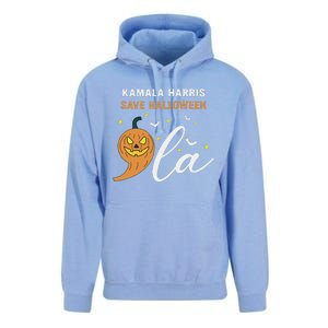 Comma + La Pumpkin Kamala Harris Save Halloween 2024 Unisex Surf Hoodie