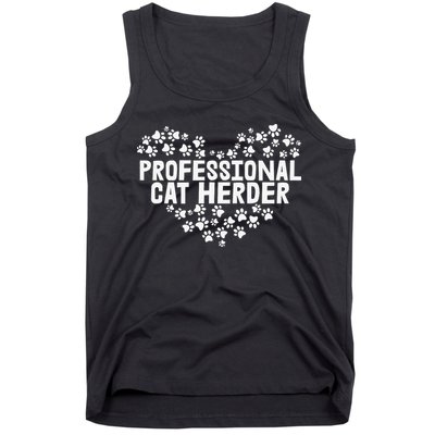 Cat Lover Professional Cat Herder Cat Day Tank Top