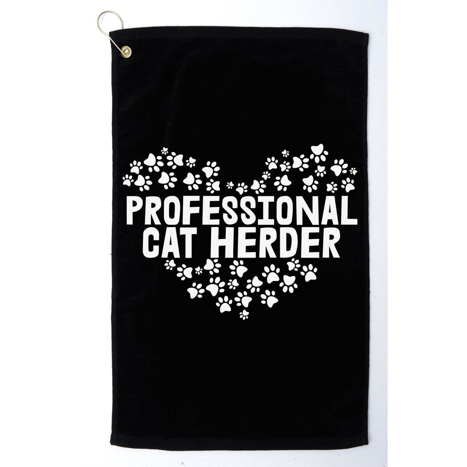 Cat Lover Professional Cat Herder Cat Day Golf Towel