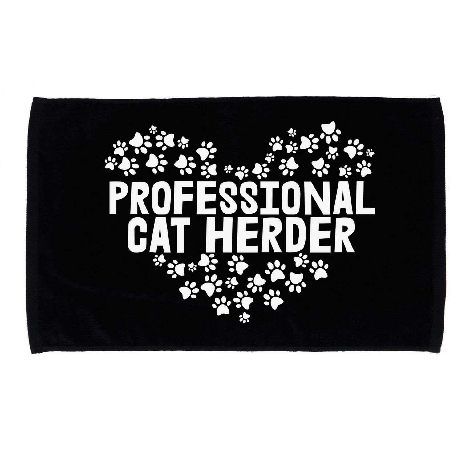 Cat Lover Professional Cat Herder Cat Day Microfiber Hand Towel