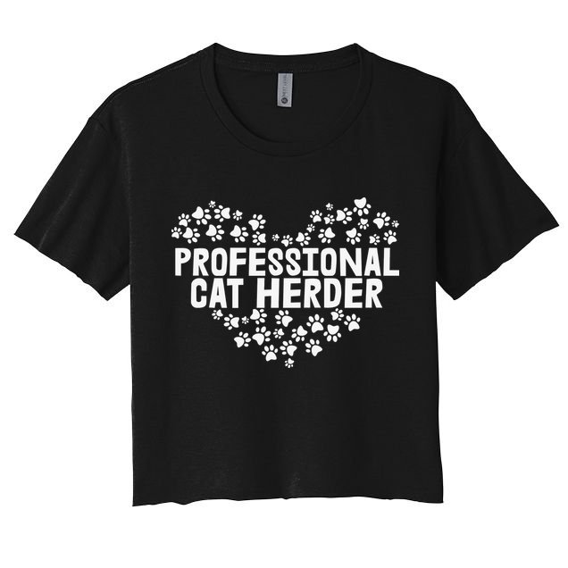 Cat Lover Professional Cat Herder Cat Day Crop Top