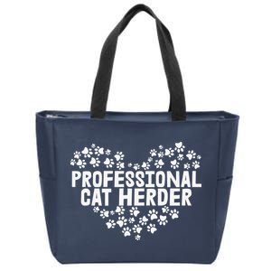 Cat Lover Professional Cat Herder Cat Day Zip Tote Bag