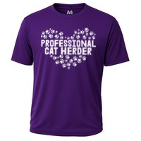 Cat Lover Professional Cat Herder Cat Day Cooling Performance Crew T-Shirt