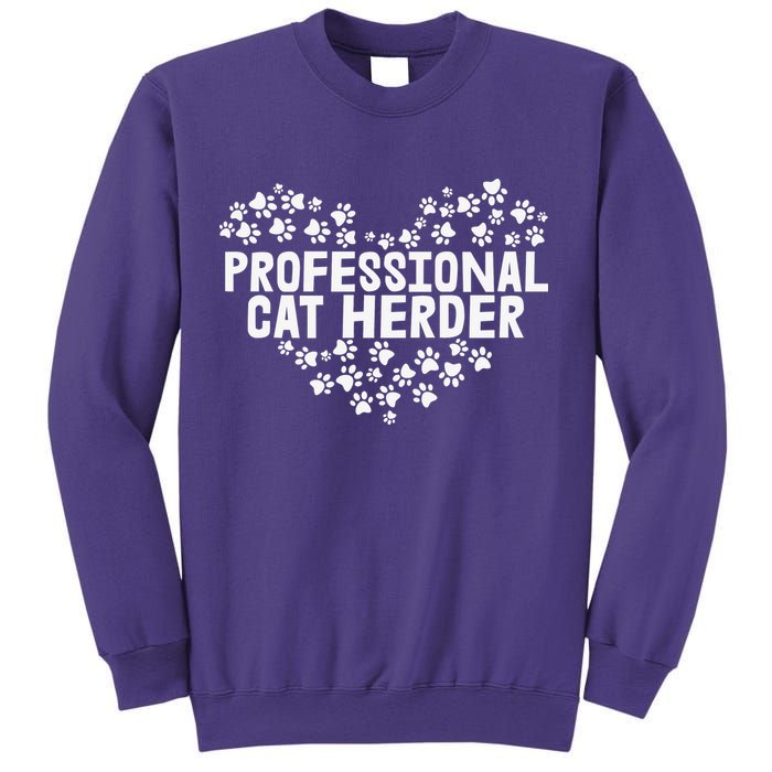 Cat Lover Professional Cat Herder Cat Day Sweatshirt
