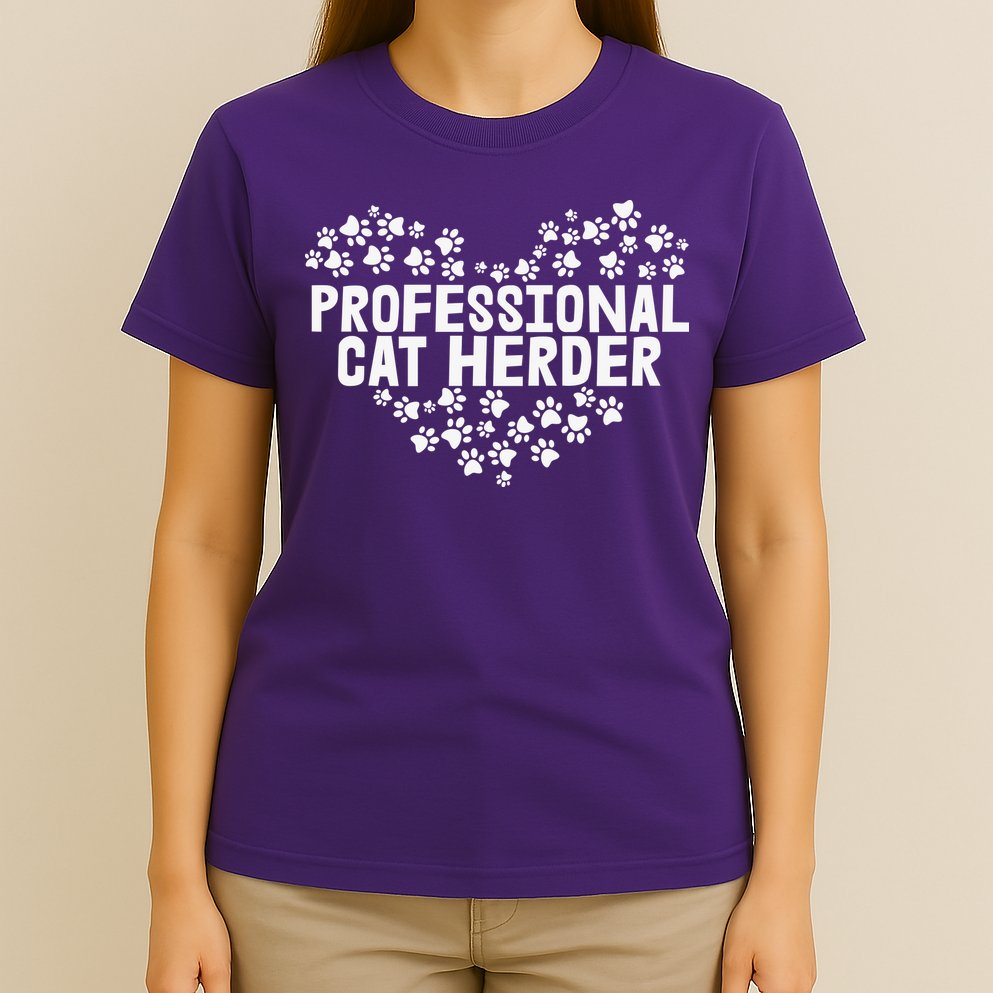 Cat Lover Professional Cat Herder Cat Day T-Shirt