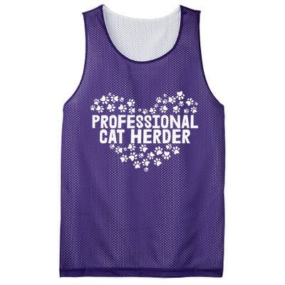 Cat Lover Professional Cat Herder Cat Day Mesh Reversible Basketball Jersey Tank