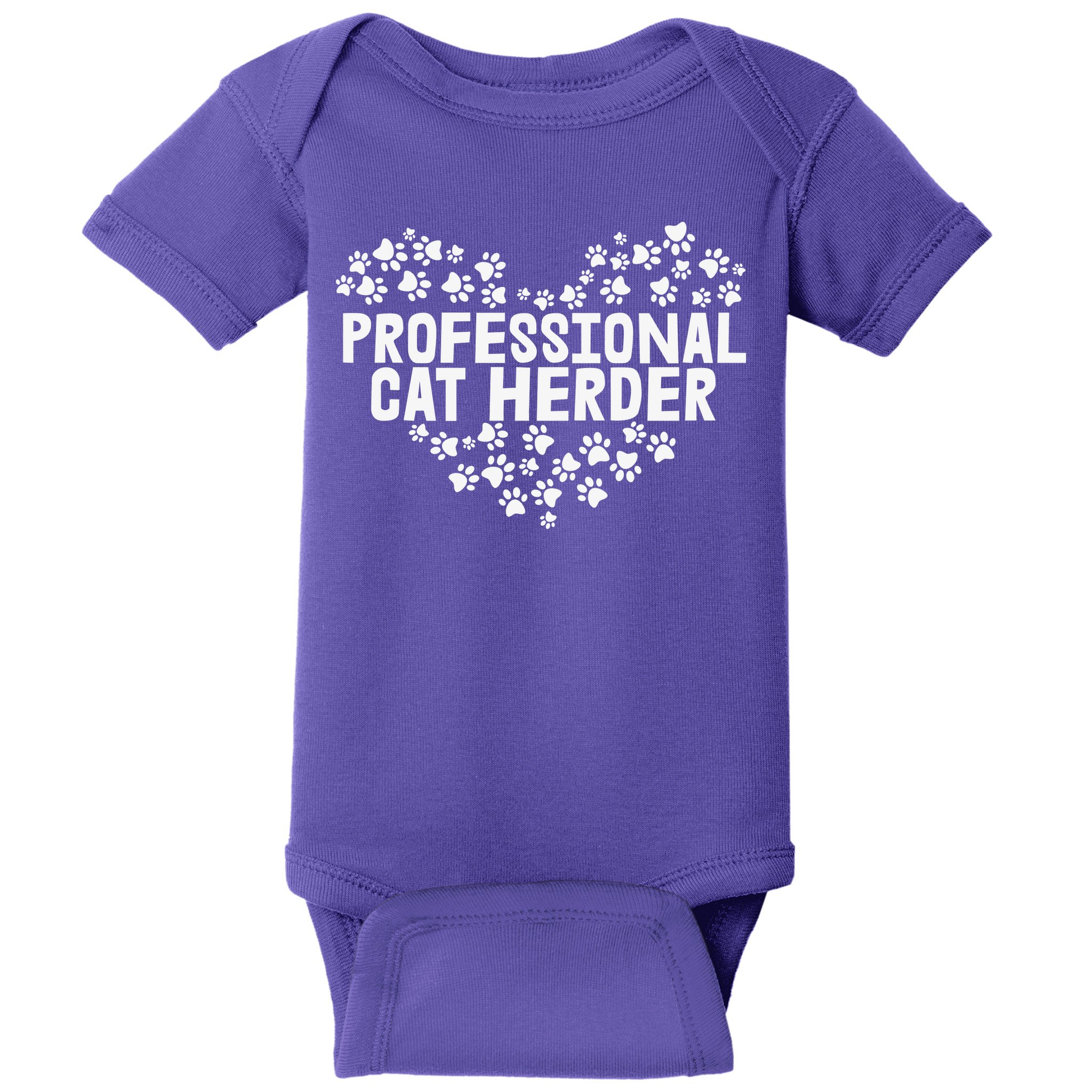 Cat Lover Professional Cat Herder Cat Day Baby Bodysuit
