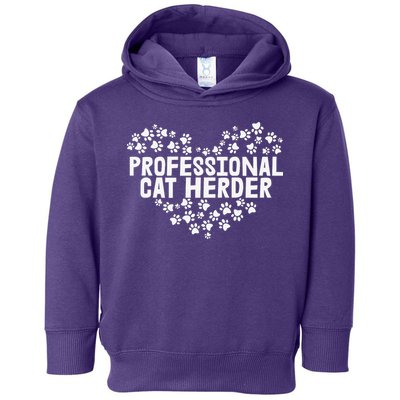 Cat Lover Professional Cat Herder Cat Day Toddler Hoodie