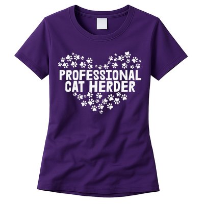 Cat Lover Professional Cat Herder Cat Day Womens T-Shirt
