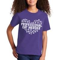 Cat Lover Professional Cat Herder Cat Day Kids T-Shirt
