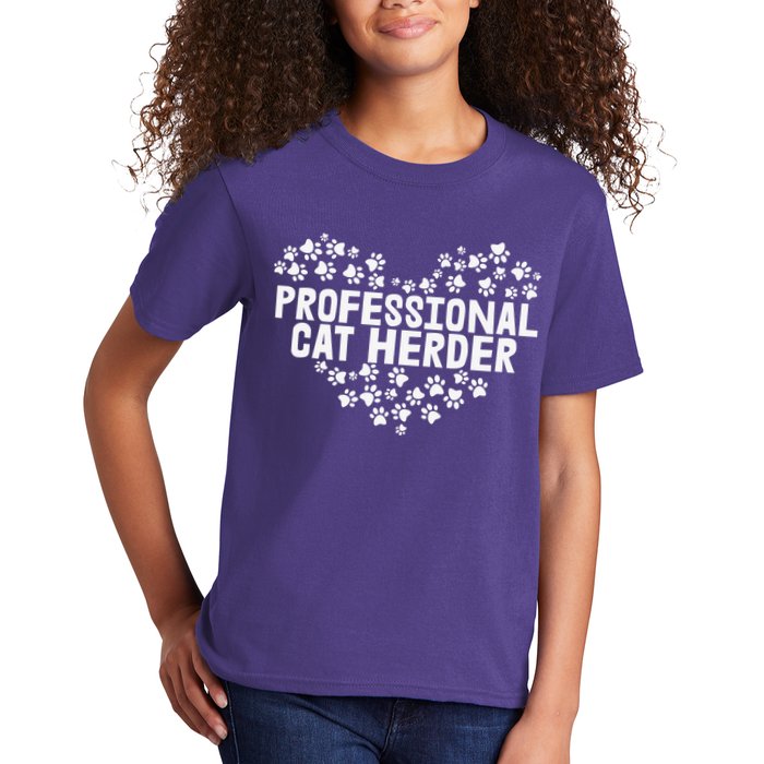 Cat Lover Professional Cat Herder Cat Day Kids T-Shirt