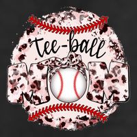 Cute Leopard Print Tee Ball Mom Garment-Dyed Heavyweight T-Shirt