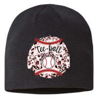 Cute Leopard Print Tee Ball Mom Sustainable Beanie