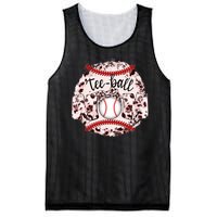 Cute Leopard Print Tee Ball Mom Mesh Reversible Basketball Jersey Tank