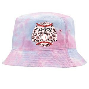 Cute Leopard Print Tee Ball Mom Tie-Dyed Bucket Hat