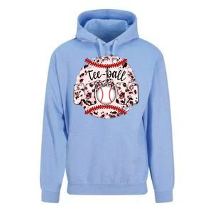 Cute Leopard Print Tee Ball Mom Unisex Surf Hoodie