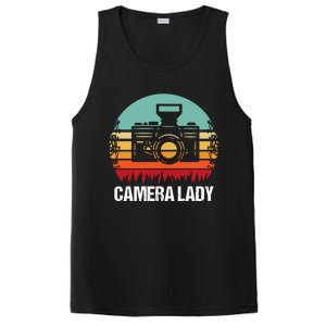 Camera Lady Photographer Gift PosiCharge Competitor Tank