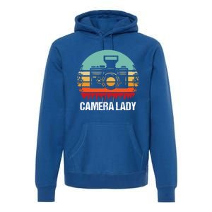 Camera Lady Photographer Gift Premium Hoodie