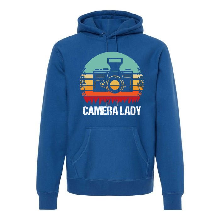 Camera Lady Photographer Gift Premium Hoodie