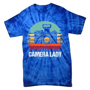 Camera Lady Photographer Gift Tie-Dye T-Shirt