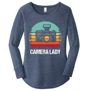 Camera Lady Photographer Gift Women's Perfect Tri Tunic Long Sleeve Shirt