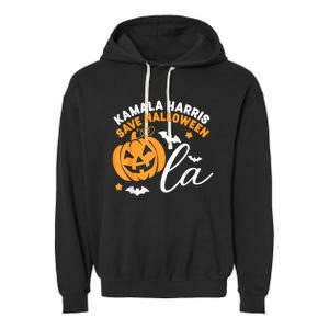 Comma La Pumpkin – Kamala Harris Save Halloween 2024 Garment-Dyed Fleece Hoodie