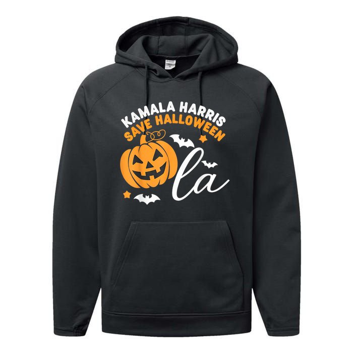 Comma La Pumpkin – Kamala Harris Save Halloween 2024 Performance Fleece Hoodie