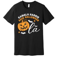 Comma La Pumpkin – Kamala Harris Save Halloween 2024 Premium T-Shirt