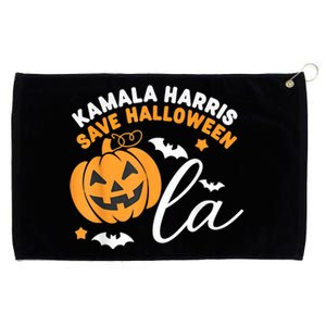 Comma La Pumpkin – Kamala Harris Save Halloween 2024 Grommeted Golf Towel