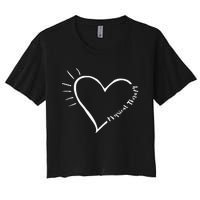 Cute Love Physical Therapy Therapist Gift for PT Women's Crop Top Tee