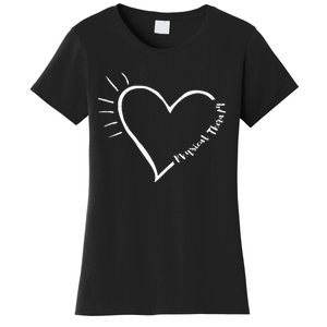 Cute Love Physical Therapy Therapist Gift for PT Women's T-Shirt