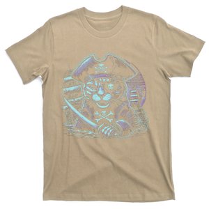 Cat Lover Pirate Freebooter Jolly Roger Pirate Cat Pirate T-Shirt