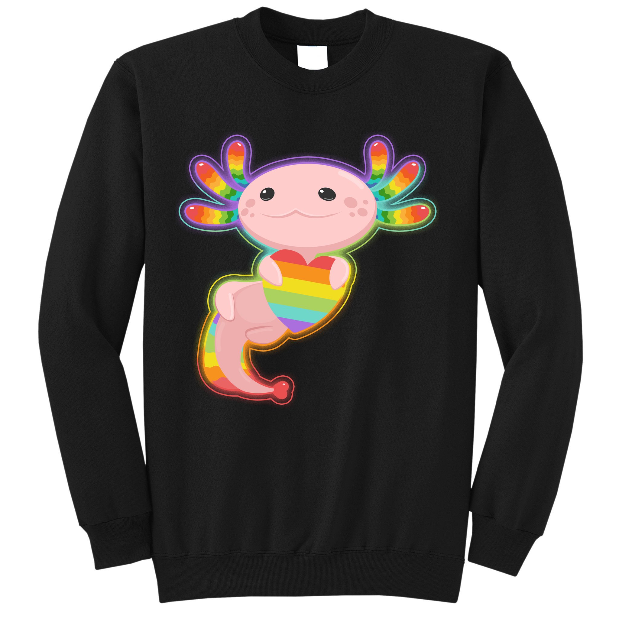 Cute LGBT Pride Axolotl Sweatshirt