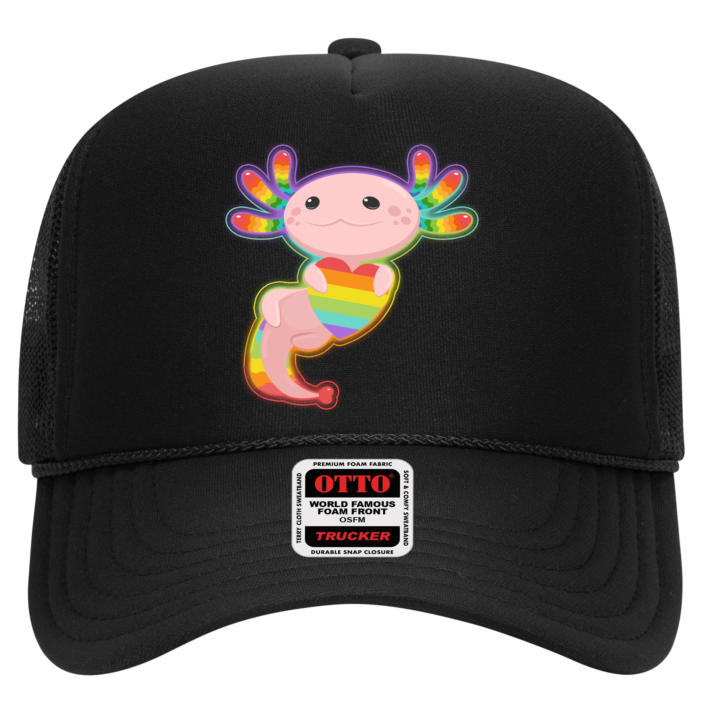 Cute LGBT Pride Axolotl Hat