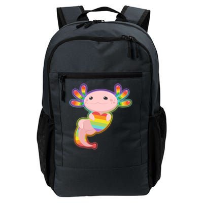 Cute LGBT Pride Axolotl Daily Commute Backpack