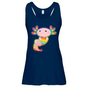 Cute LGBT Pride Axolotl Ladies Essential Flowy Tank