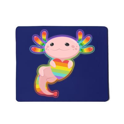 Cute LGBT Pride Axolotl Mousepad