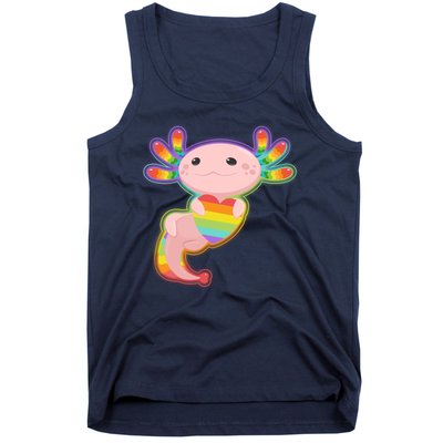 Cute LGBT Pride Axolotl Tank Top