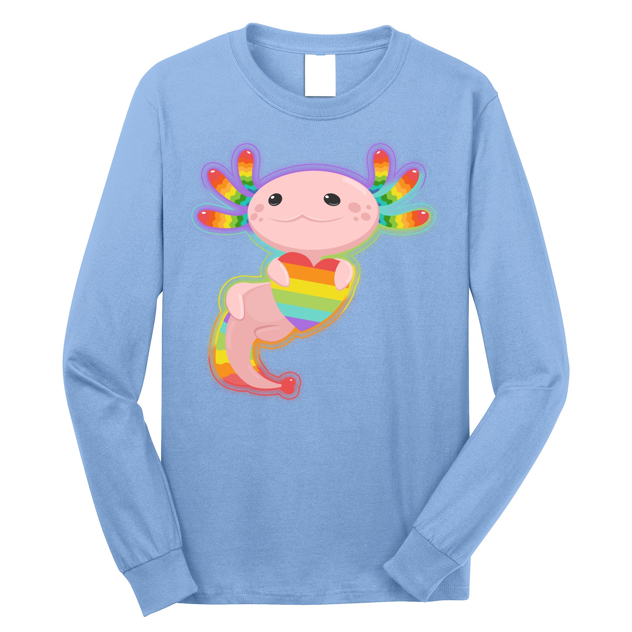 Cute LGBT Pride Axolotl Long Sleeve Shirt
