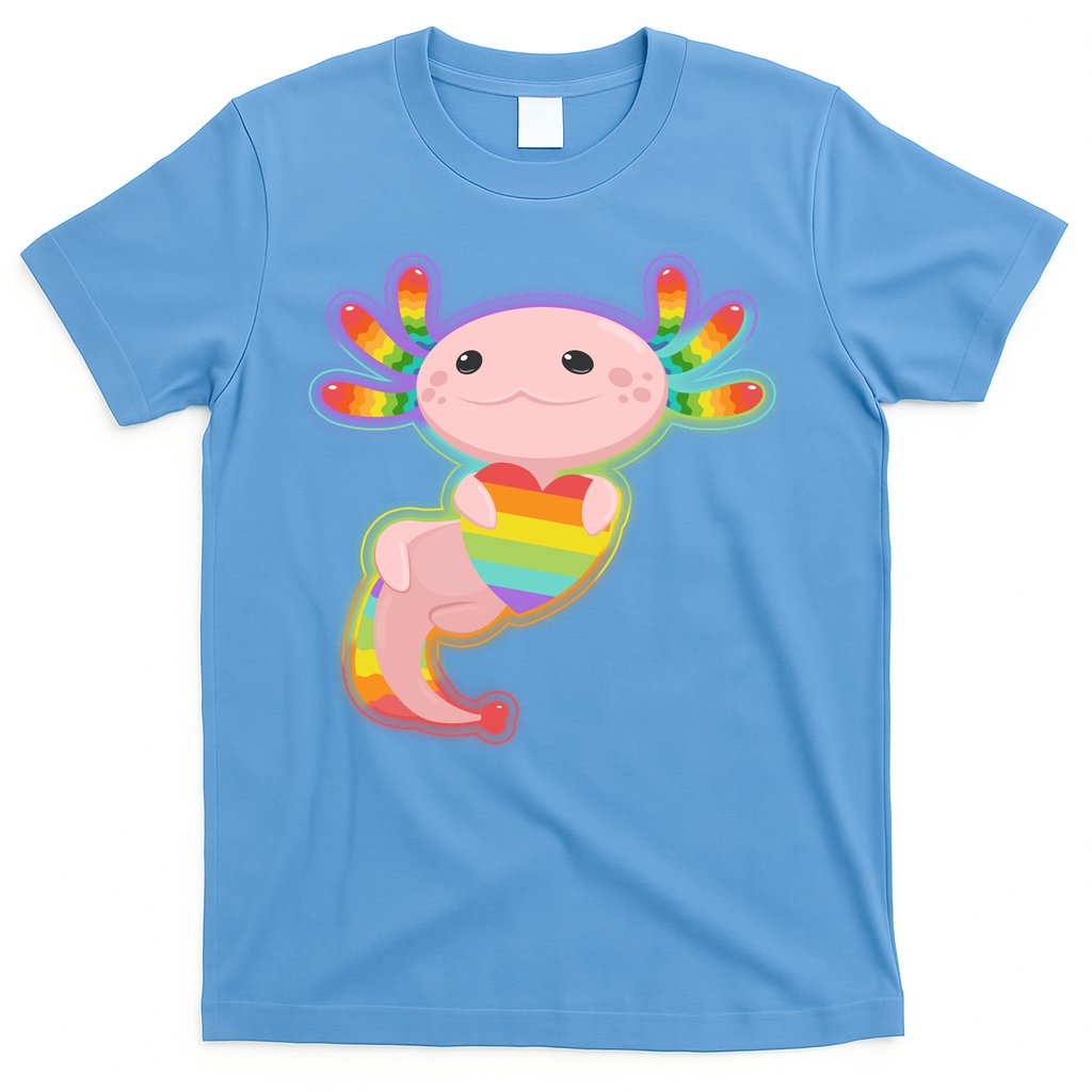 Cute LGBT Pride Axolotl T-Shirt