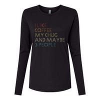 Chug Lover Quote Dog Owner Funny Coffee Womens Cotton Relaxed Long Sleeve T-Shirt