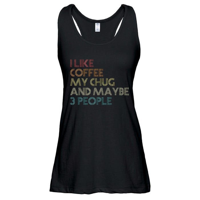 Chug Lover Quote Dog Owner Funny Coffee Ladies Essential Flowy Tank