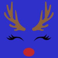 Cute Lady Reindeer Face With Eyelashes And Antlers Gift Novelty Gift Toddler Hoodie