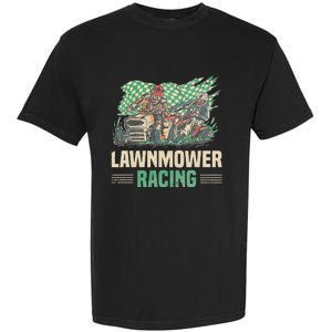 Cool Lawnmower Racing Slogan For Riding Mower Garment-Dyed Heavyweight T-Shirt