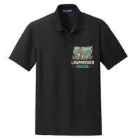 Cool Lawnmower Racing Slogan For Riding Mower Dry Zone Grid Polo