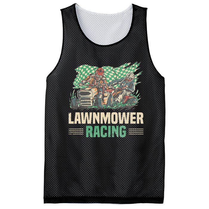 Cool Lawnmower Racing Slogan For Riding Mower Mesh Reversible Basketball Jersey Tank