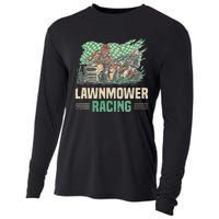 Cool Lawnmower Racing Slogan For Riding Mower Cooling Performance Long Sleeve Crew