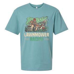 Cool Lawnmower Racing Slogan For Riding Mower Sueded Cloud Jersey T-Shirt