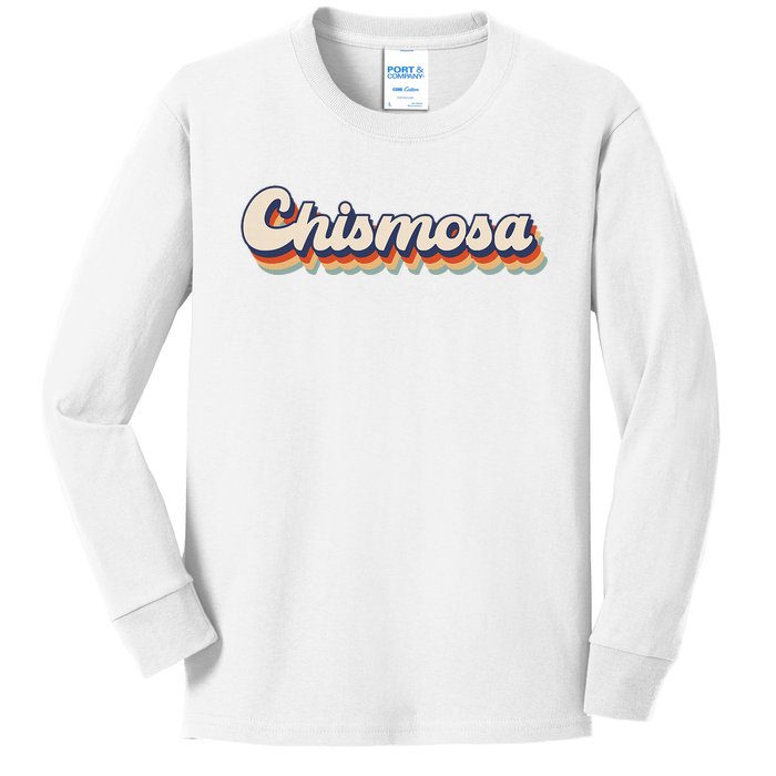 Chismosa Latina Retro Vintage Style Kids Long Sleeve Shirt