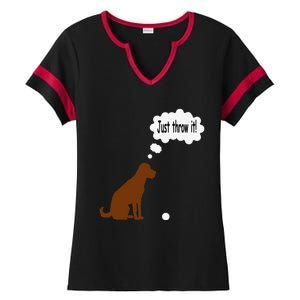 Chocolate Labrador Retriever Funny Lab Dog Ladies Halftime Notch Neck Tee